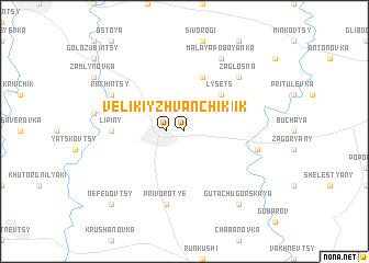 map of Velikiy Zhvanchik