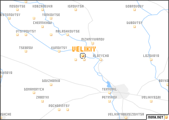 map of Velikiy