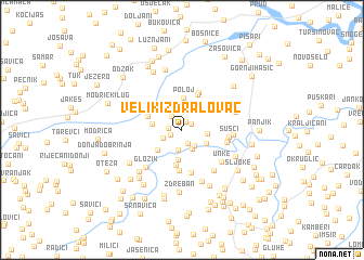 map of Veliki Ždralovac