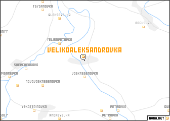 map of Velikoaleksandrovka