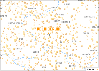 map of Veliko Čajno