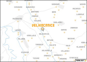 map of Veliko Crniće