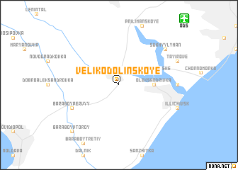 map of Velikodolinskoye