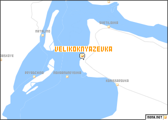 map of Velikoknyazevka