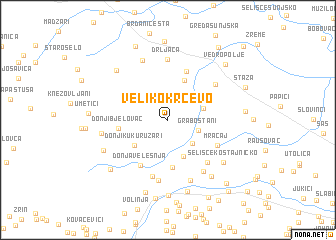 map of Veliko Krčevo