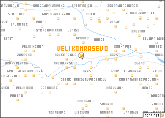 map of Veliko Mraševo