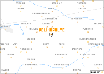 map of Velikopolʼye