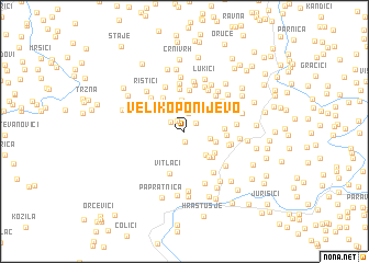 map of Veliko Ponijevo