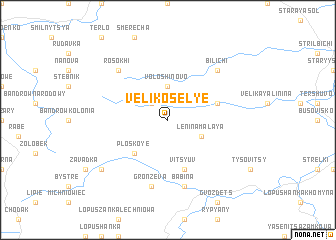 map of Velikoselʼye