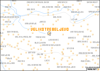 map of Veliko Trebeljevo