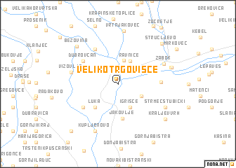 map of Veliko Trgovišće