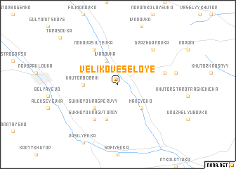 map of Veliko-Vesëloye