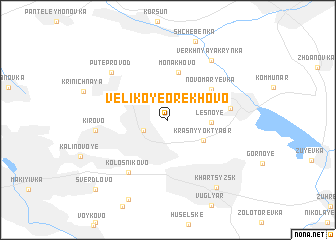 map of Velikoye Orekhovo