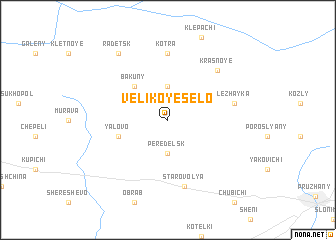 map of Velikoye Selo