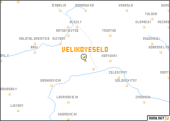 map of Velikoye Selo