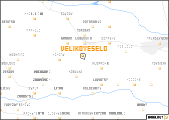 map of Velikoye Selo