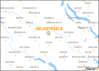 map of Velikoye Selo