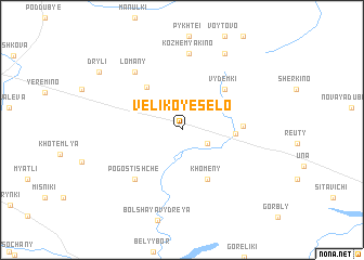 map of Velikoye Selo