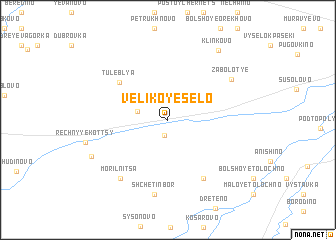 map of Velikoye Selo