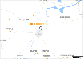 map of Velikoye Selo