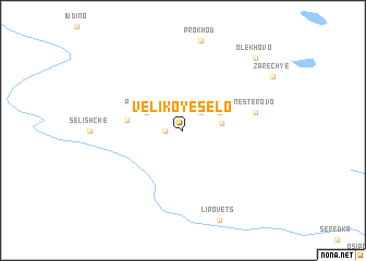 map of Velikoye Selo