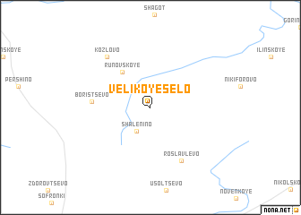 map of Velikoye Selo