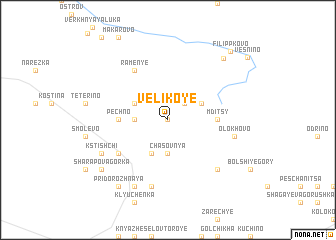 map of Velikoye