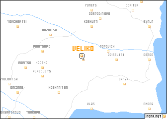 map of Veliko