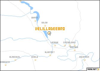 map of Velilla de Ebro