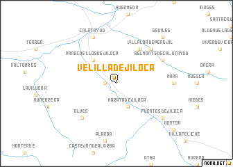 map of Velilla de Jiloca