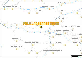 map of Velilla de San Esteban