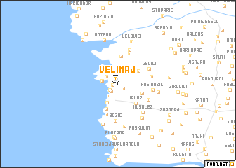 map of Veli Maj