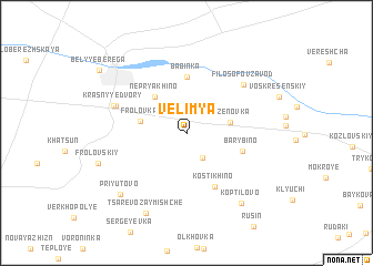 map of Velim\