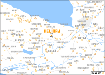 map of Velinaj