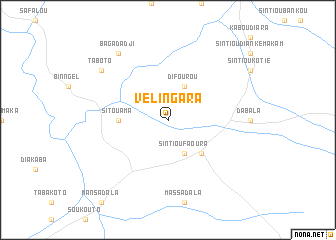 map of Vélingara