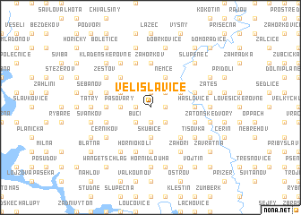 map of Velislavice