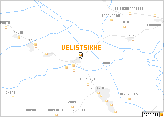 map of Velistsʼikhe