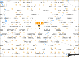 map of Veliš