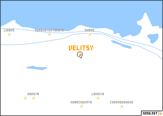 map of Velitsy