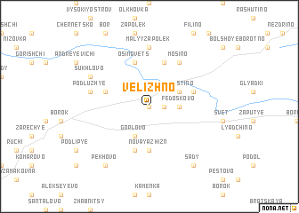 map of Velizhno