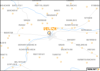 map of Velizh