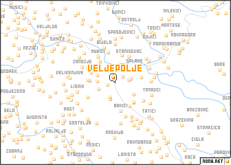 map of Velje Polje