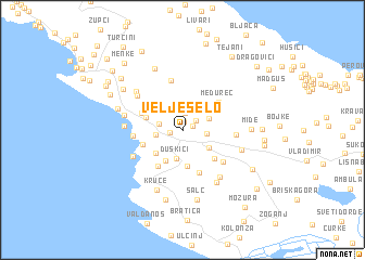 map of Velje Selo