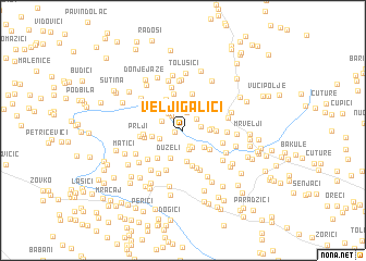 map of Velji Galići