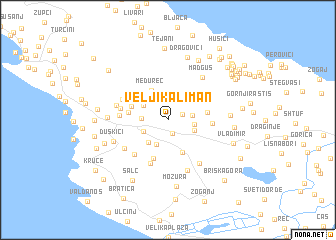 map of Velji Kaliman