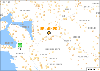 map of Velji Kraj