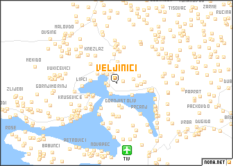 map of Veljinići