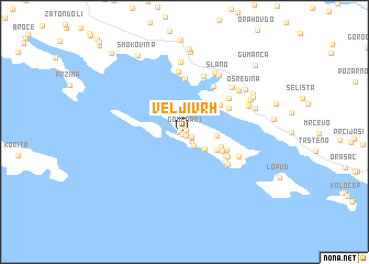 map of Velji Vrh