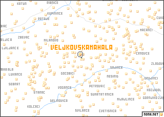 map of Veljkovska Mahala