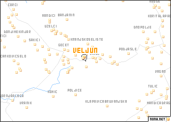 map of Veljun